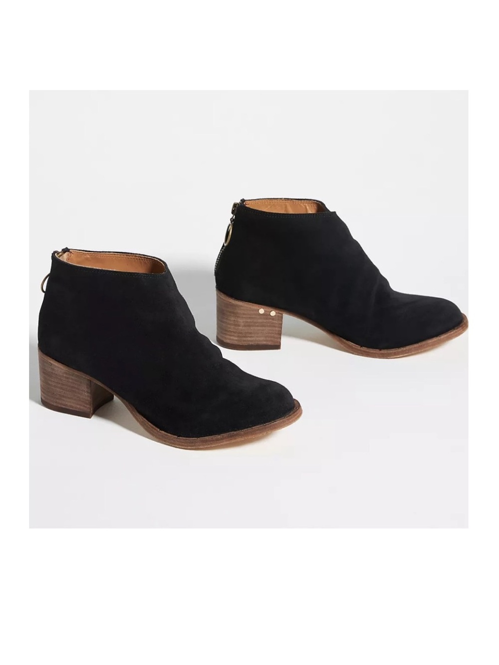BEEK Eaglet Black /Black , Ankle Boots with Wooden Heel women size 8 NEW